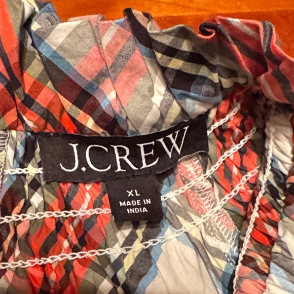 XL Plaid Long Sleeve Blouse - Picture 3 of 10